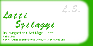 lotti szilagyi business card